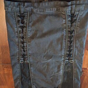 Tripp NYC Denim Midi Skirt.